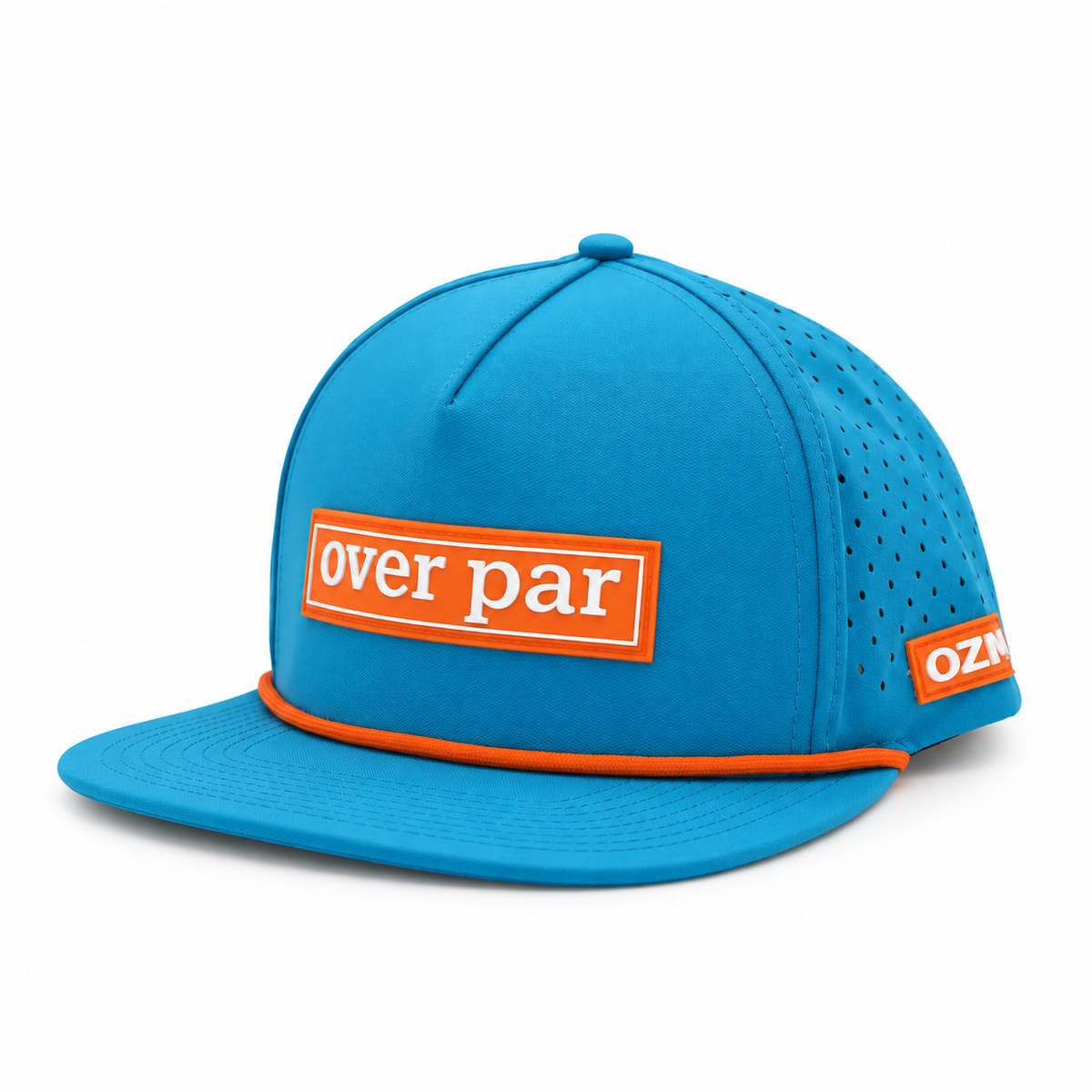 Over Par - Tour Patch – Teal & Tangerine