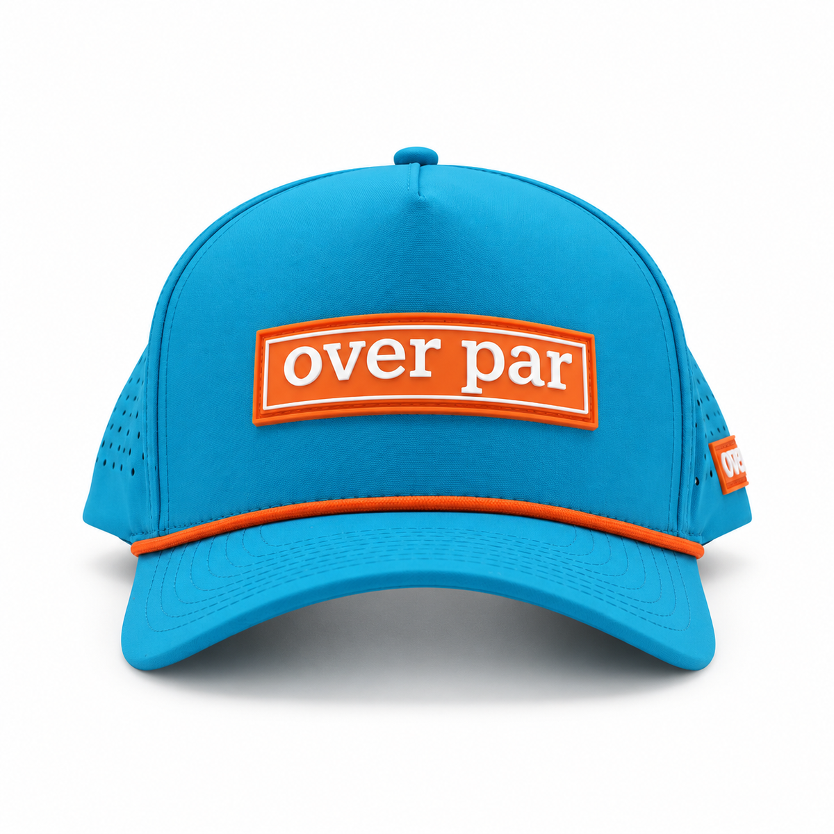 Over Par - Tour Patch – Teal & Tangerine