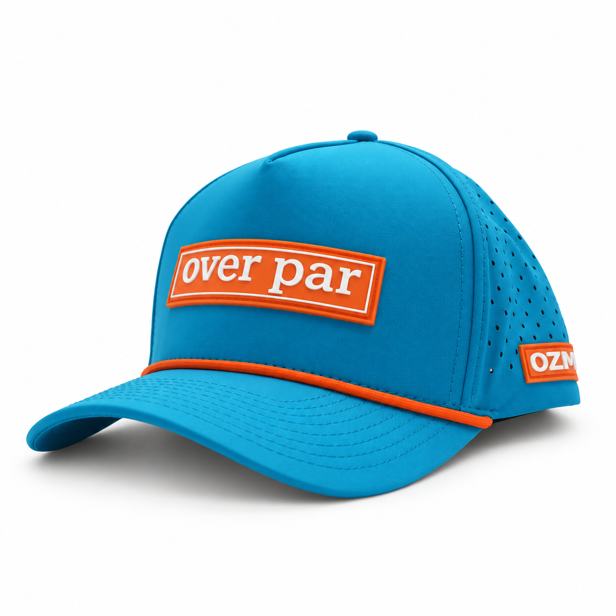 Over Par - Tour Patch – Teal & Tangerine