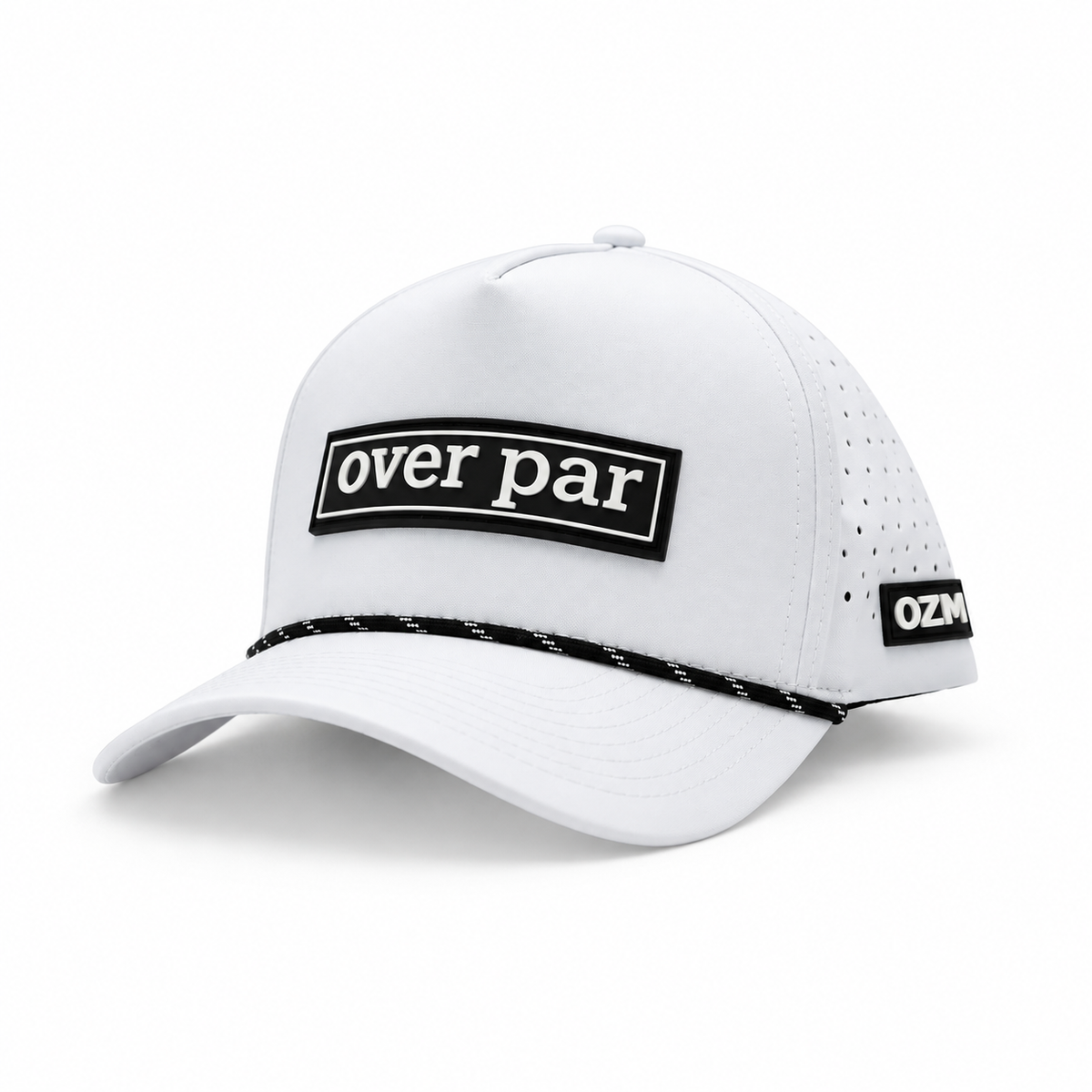 Over Par - Tour Patch – White & Black