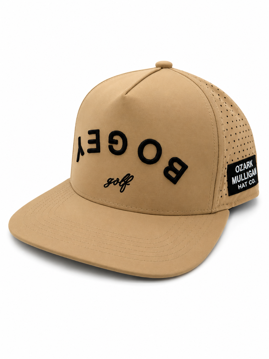 Front view of the Bogey Collection golf hat by Ozark Mulligan Golf.