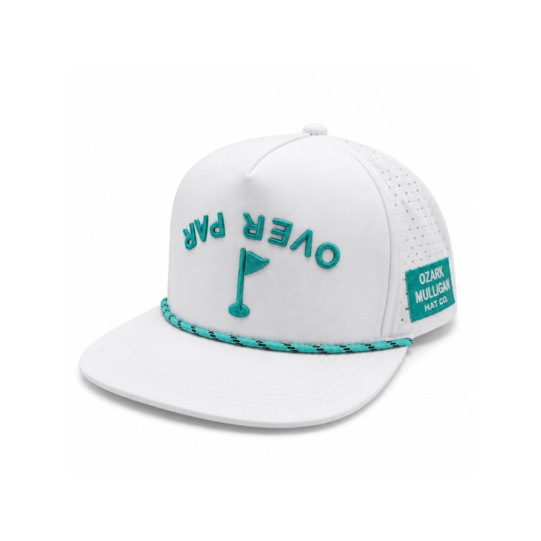 Over Par – White & Teal
