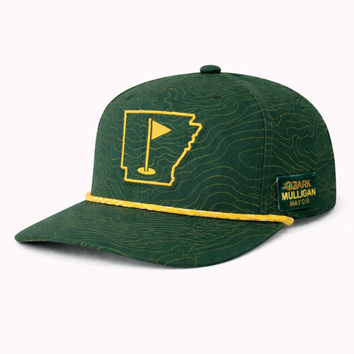 Ozark Mulligan AR Golf Hat – Green Topo Rope