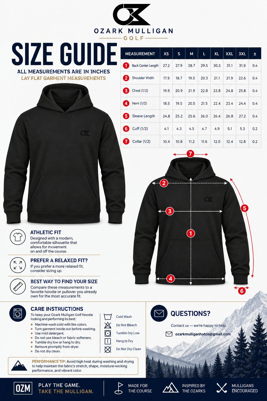 OZM Charcoal Classic Performance Hoodie