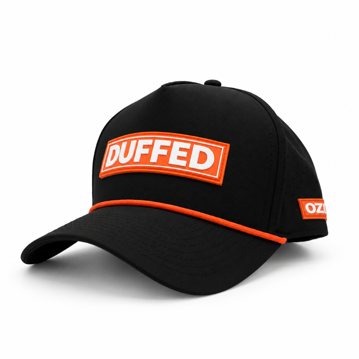 Duffed Collection - Tour Patch – Black & Tangerine