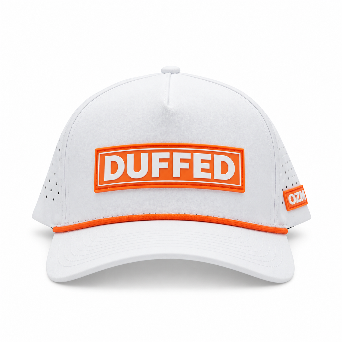 Duffed Collection - Tour Patch – White & Tangerine