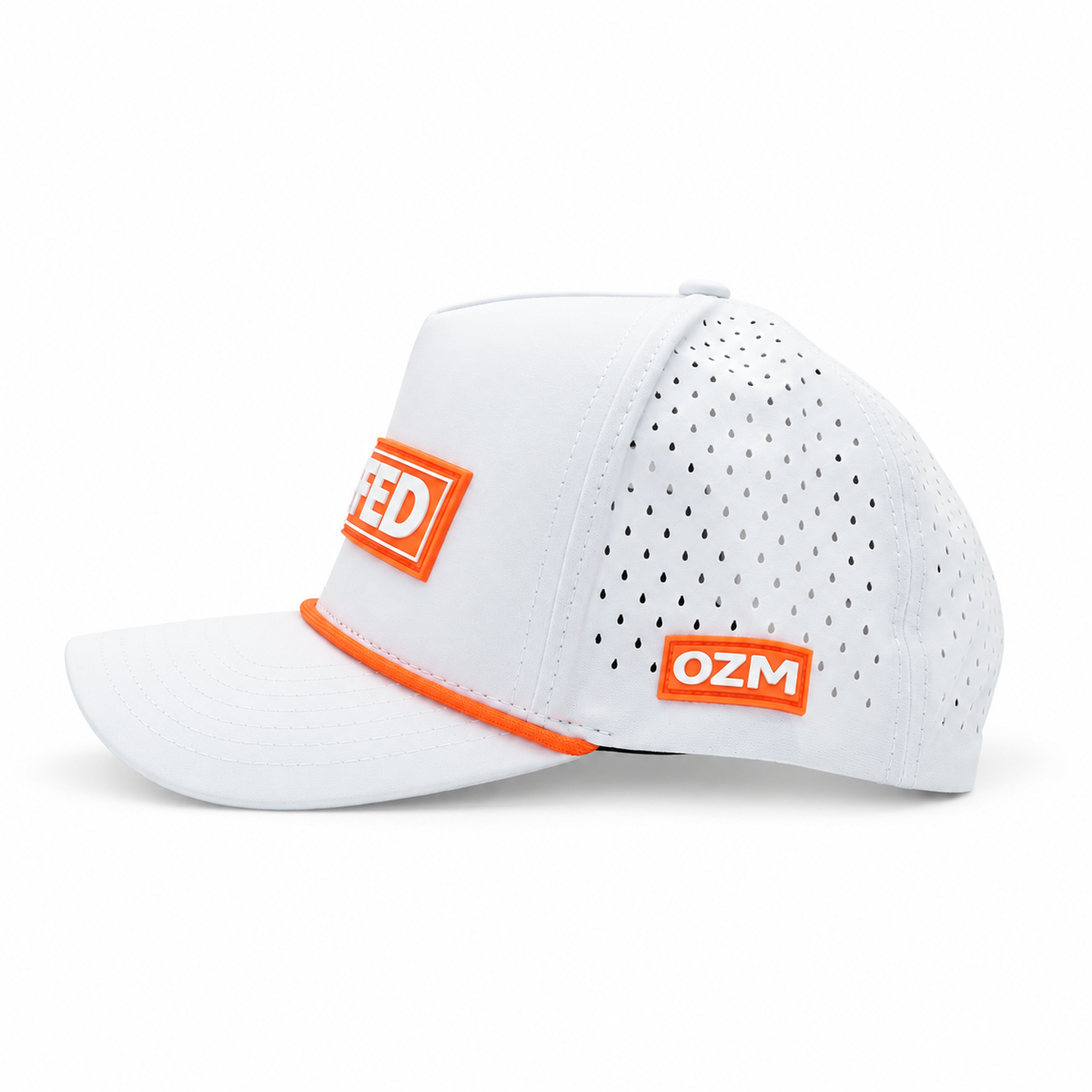 Duffed Collection - Tour Patch – White & Tangerine