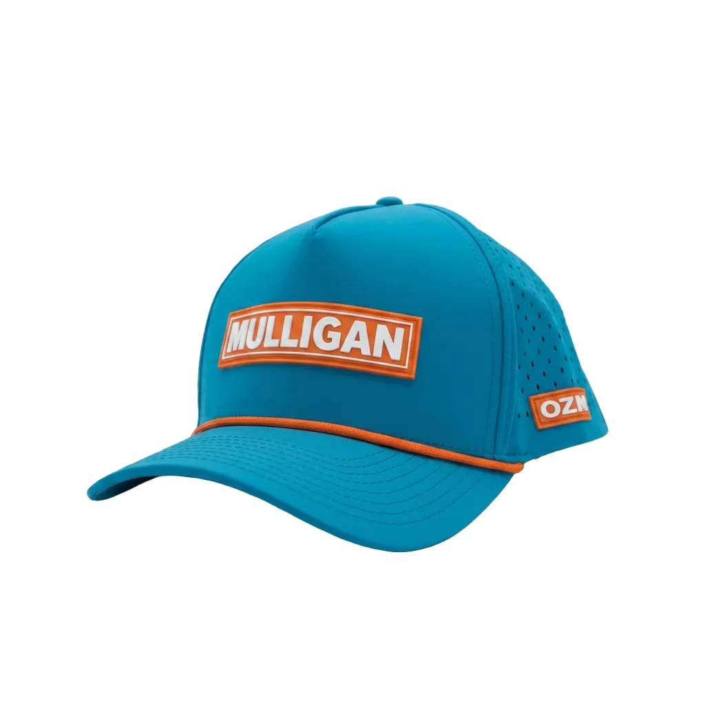 The Mulligan - Tour Patch – Teal & Tangerine