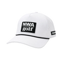 NWA Golf – Tour Patch Hat – White & Black