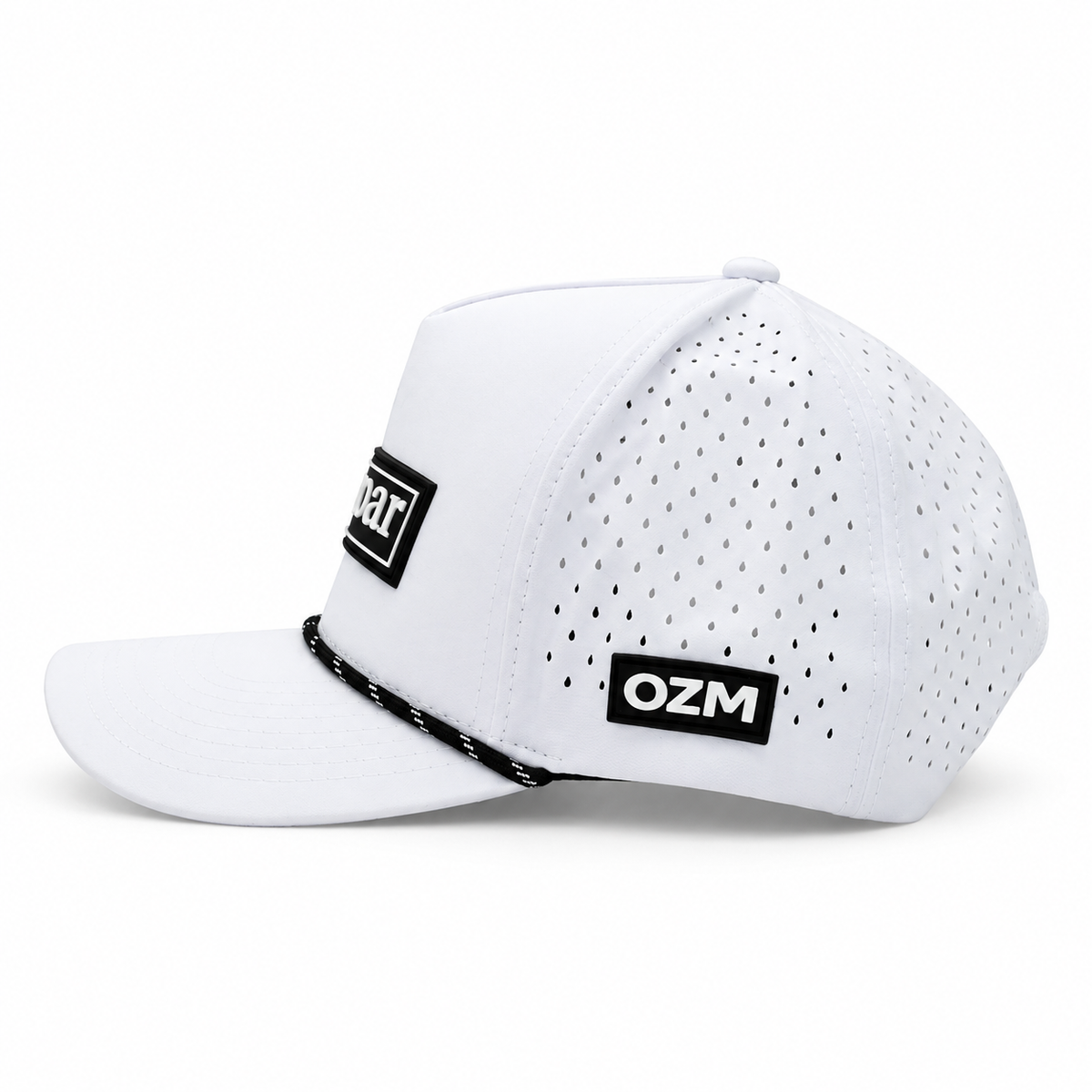 Over Par - Tour Patch – White & Black