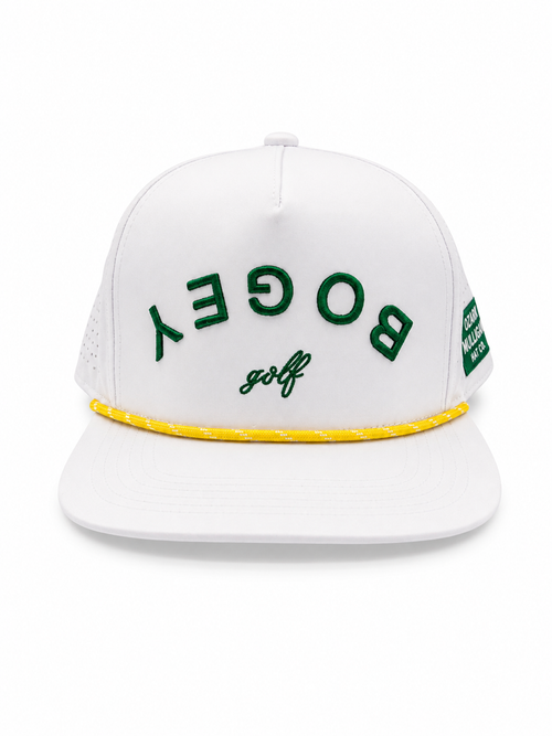 Front view of the Bogey Collection golf hat by Ozark Mulligan Golf.